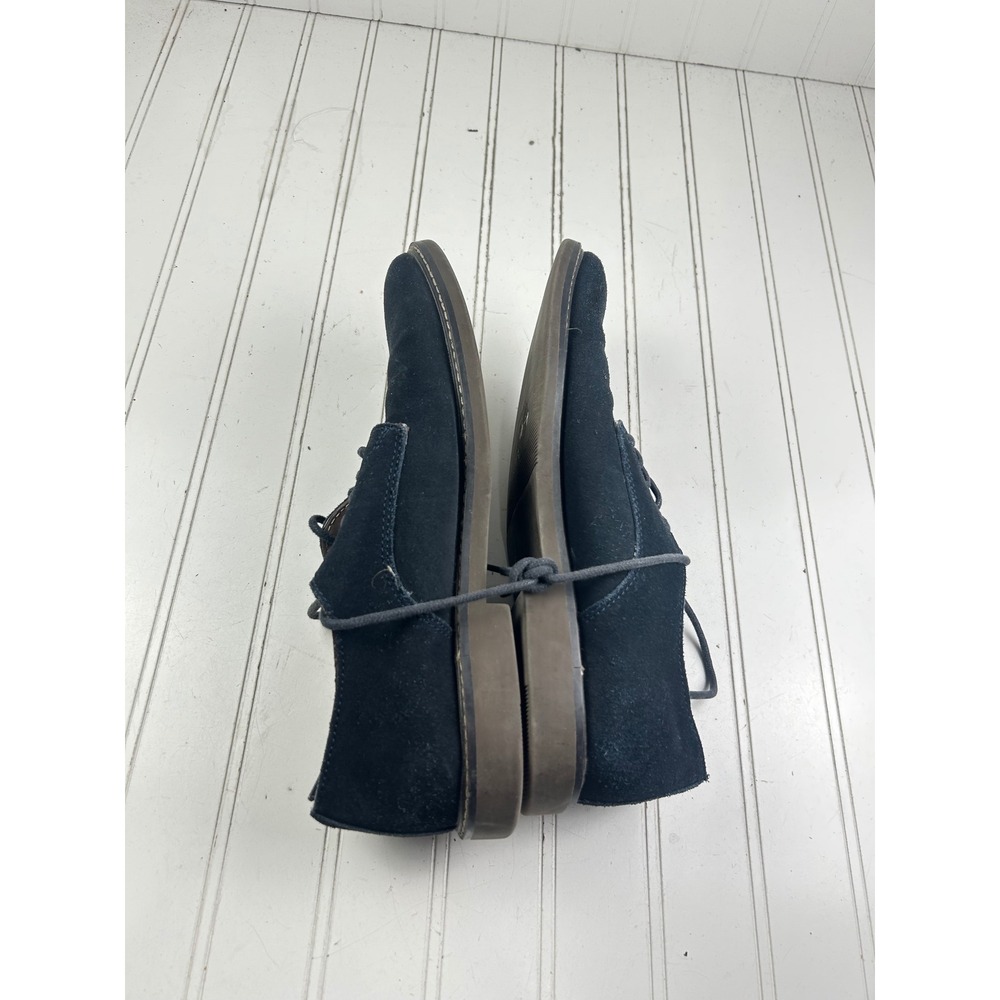 Banana Republic Vintage Blue Suede Derby Dress Shoes Men's Size 8 - Picture 11 of 12